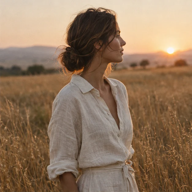 Sample portrait in warm evening light